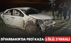 Diyarbakırda kaza: 1 ölü, 3 yaralı