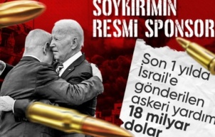 ABD'den İsrail'e son 1 yılda 17,9 milyar dolar askeri yardım