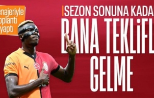 Galatasaray'da Victor Osimhen, menajeriyle özel toplantı yaptı