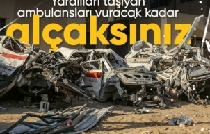 Gazze'ye bomba yağdıran İsrail ambulansları kullanılamaz hale getirdi