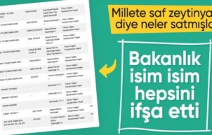 Sağlıksız gıdalar listesine zeytinyağında hile yapan firmalar eklendi