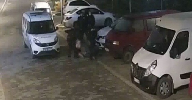 Genç kadını 2 polis dövdü 3ü izledi