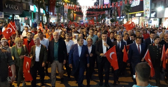 Malatya#039;da 15 Temmuz Kortej Yürüyüşü