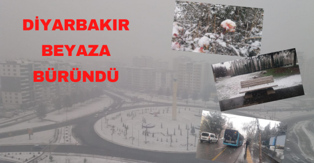 Diyarbakır beyaza büründü