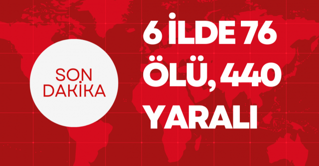 Maraş depremi: 6 ilde 76 ölü, 440 yaralı